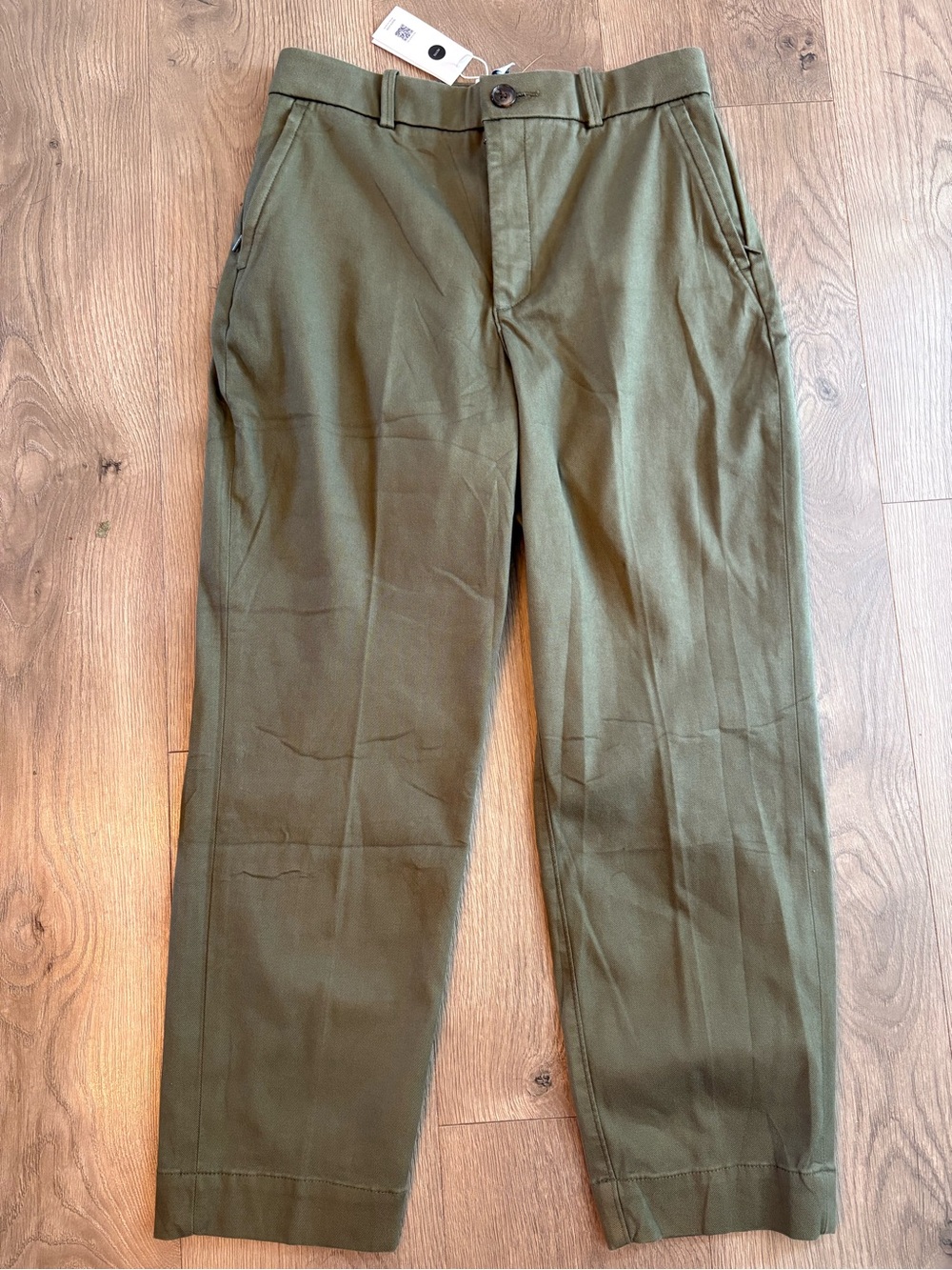 SPANX Stretch Twill Straight Leg Pants in Dark Pine